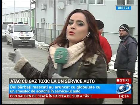 Atac cu gaz toxic la un service din Bucureşti