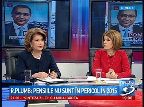 Rovana Plumb: Pensiile nu sunt in pericol in 2015