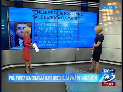 100 de Minute: Ponta cheamă partidele la consultări