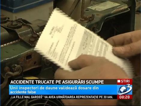 Accidente trucate pe asigurări scumpe