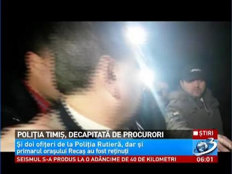 Poliția Timiș, decapitată de procurori