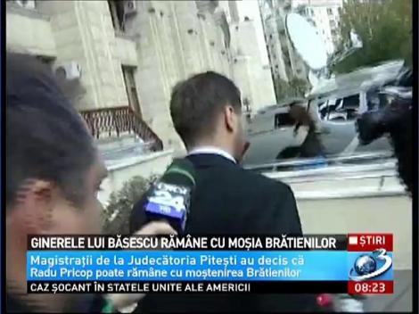 Ginerele lui Băsescu răm&acirc;ne cu moșia Brătienilor
