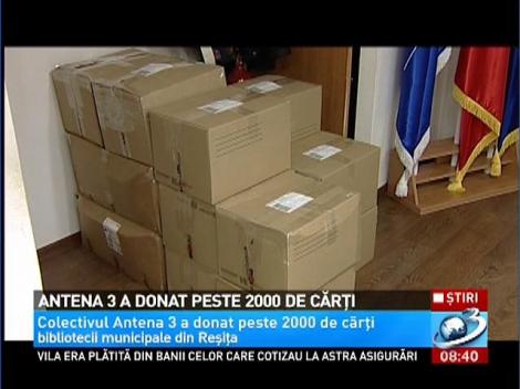 Antena 3 a donat peste 2000 de cărți