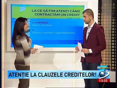 Income: La ce să fim atenți când contractăm un credit