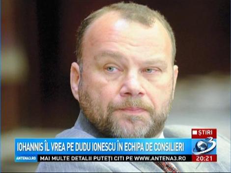 Iohannis &icirc;l vrea pe Dudu Ionescu &icirc;n echipa de consilieri