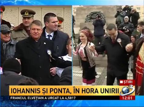 Iohannis și Ponta, în hora Unirii