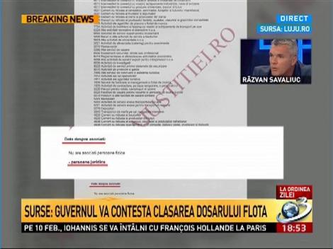 La Ordinea Zilei. SURSE: Guvernul va contesta clasarea dosarului Flota