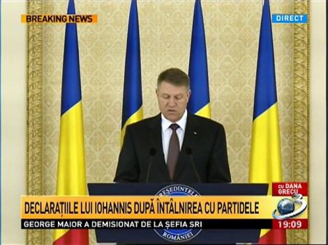 Klaus Iohannis: Cred că este momentul să trecem la o nouă etapă a democraţiei rom&acirc;neşti