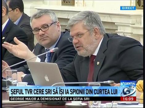 Șeful TVR cere SRI să &icirc;și ia spionii din curtea lui