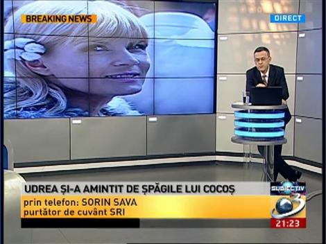 Sorin Sava, purtătorul de cuv&acirc;nt SRI, despre declarațiile Elenei Udrea