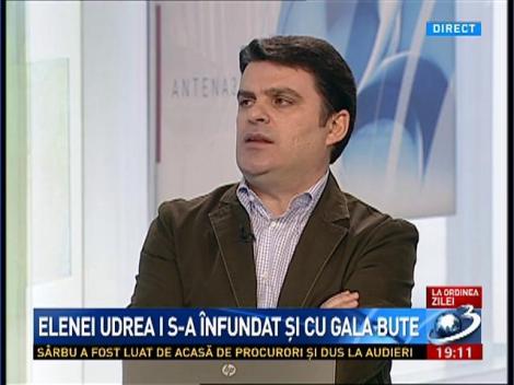 Radu Tudor: Udrea vrea să se transforme din călău, &icirc;n victimă