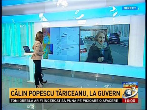 Tăriceanu, la Guvern. Şeful Senatului discută cu premierul despre forţa actualei coaliţii de guvernare