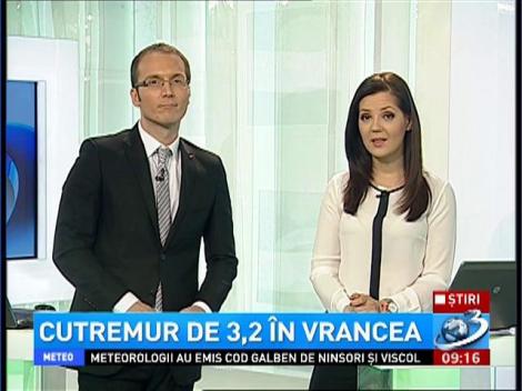 Un cutremur de 3,2 a avut loc &icirc;n Vrancea