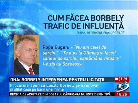 DNA: Borbely intervenea pentru licitaţii