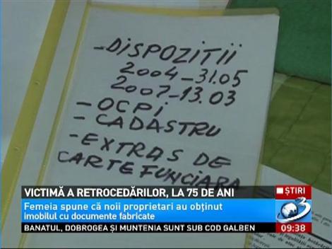 Victimă a retrocedărilor, la 75 de ani