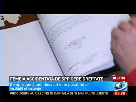 Femeia accidentată de SPP cere dreptate