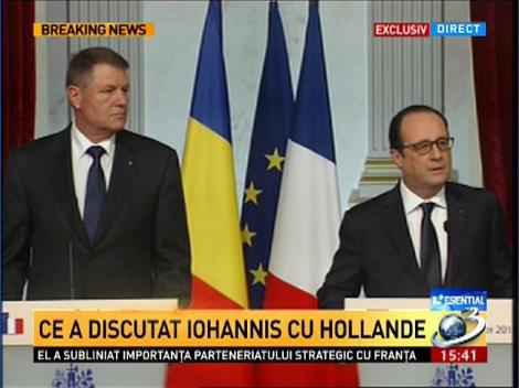 Declaraţia lui Francois Hollande, despre întâlnirea cu Klaus Iohannis