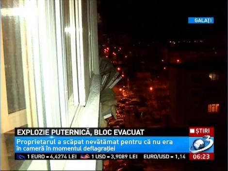 Momente de panică în Galaţi, după ce un boiler a explodat şi a distrus un întreg apartament