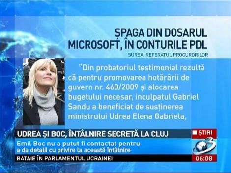 Udrea şi Boc, întâlnire secretă la Cluj