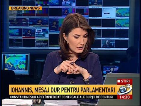 Klaus Iohannis, mesaj dur pentru parlamentari