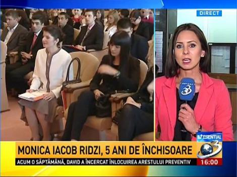 CINCI ANI de &icirc;nchisoare cu executare pentru Monica Iacob Ridzi. Sentinţa este DEFINITIVĂ
