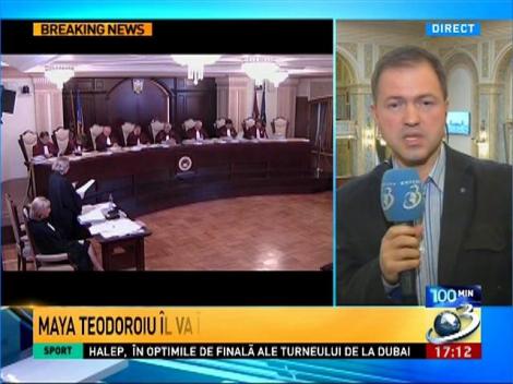 Maya Teodoroiu &icirc;l va &icirc;nlocui pe Toni Greblă la Curtea Constituţională
