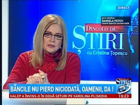 Daniela Petcu, una din multele persoane care au probleme cu creditele în franci elveţieni