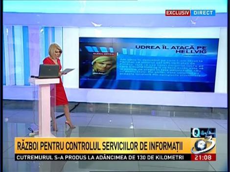 De c&acirc;te ori a &icirc;ncercat Traian Băsescu să-şi subjuge serviciile de informaţii? Teodor Meleşcanu răspunde pe larg &icirc;ntrebării Alessandrei Stoicescu