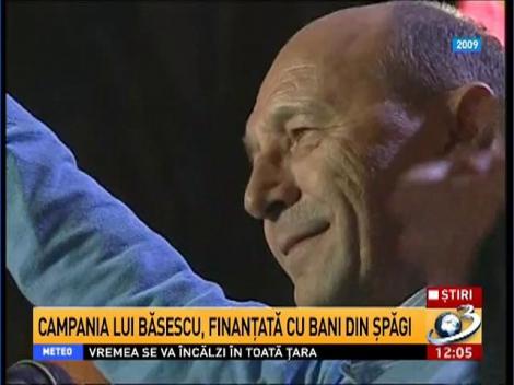 Campania lui Băsescu, finanțată cu bani din șpăgi