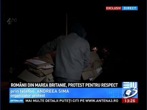 Rom&acirc;nii din Marea Britanie, protest pentru respect
