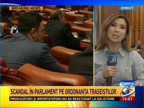 Scandal în Parlament pe ordonanţa traseiştilor