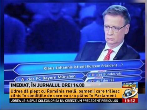 Klaus Iohannis a ajuns subiect de consurs la o televiziune din Germania