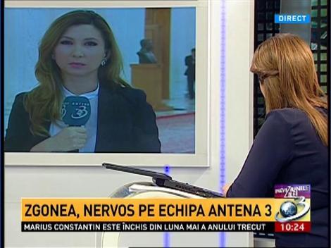 Zgonea, nervos pe echipa Antena 3