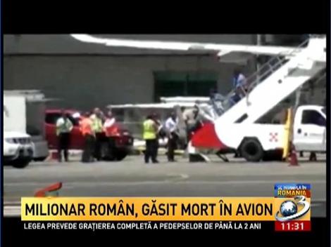 Milionar rom&acirc;n, găsit mort &icirc;n avion