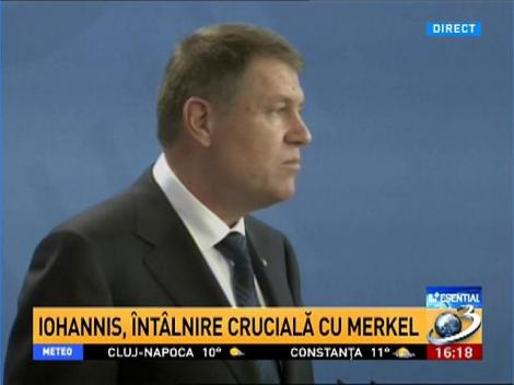 Klaus Iohannis şi Angela Merkel, declaraţii după înâlnirea de la Berlin