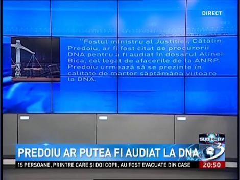 Subiectiv: Predoiu ar putea fi audiat la DNA