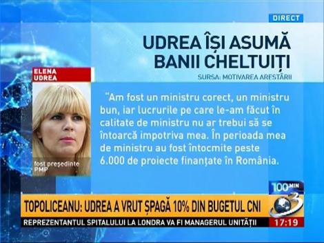 Cum s-a apărat Elena Udrea, în faţa instanţei, confruntată cu avalanşa de denunţuri