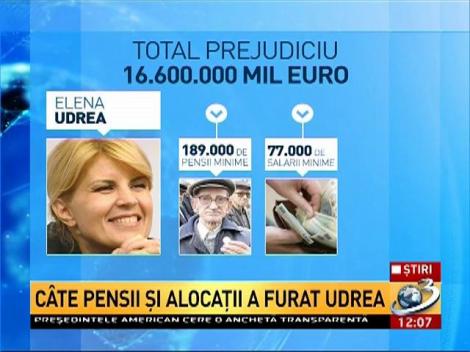 C&acirc;te pensii şi alocaţii a furat Udrea