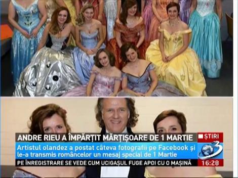 Andre Rieu a împărţit mărţişoare de 1 Martie