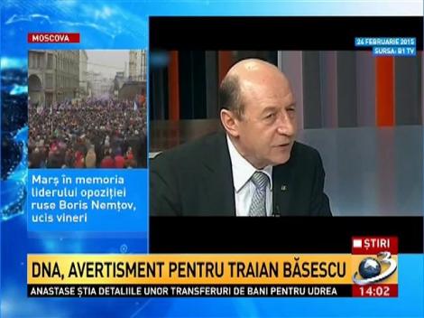 DNA, avertisment pentru Traian Băsescu