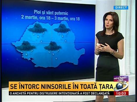 Se &icirc;ntorc ninsorile &icirc;n toată ţara