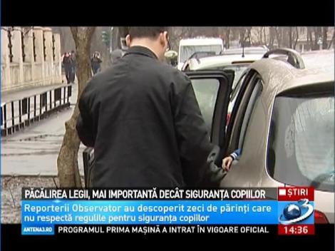 Păcălirea legii, mai importantă decât siguranţa copiilor