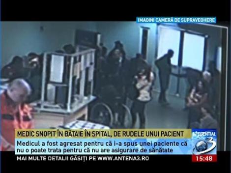 Medic scopit din bătaie în spital, de rudele unui pacient