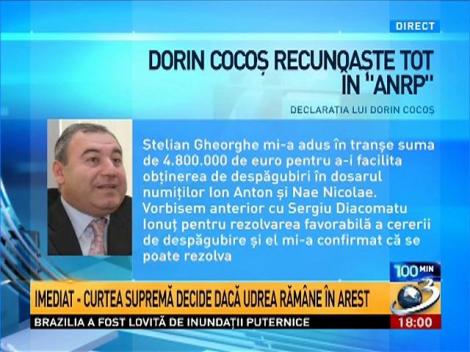 100 de minute. Dorin Cocoş recunoaşte tot &icirc;n Dosarul ANRP.
