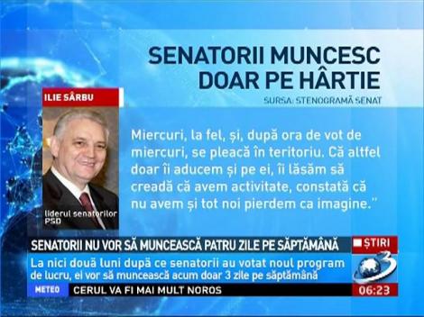 Bătaie de joc la Senat. Doar DOI politicieni au venit la muncă &icirc;ntr-o zi normală de lucru