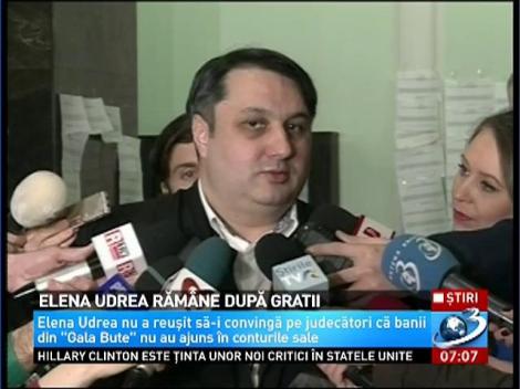 Elena Udrea rămâne după gratii