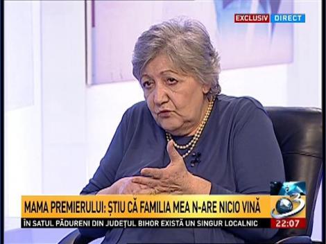 Mama premierului Ponta, despre audierea la DNA