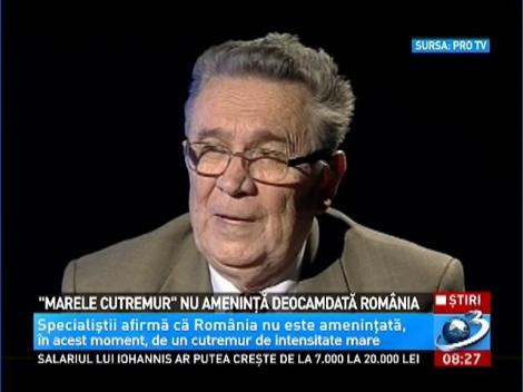 "Marele cutremur" nu ameninţă deocamdată România