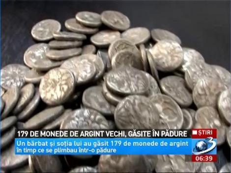 179 de monede de argint vechi, găsite în pădure