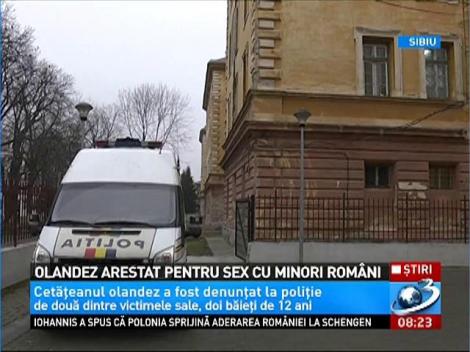 Olandez arestat pentru sex cu minori rom&acirc;ni
